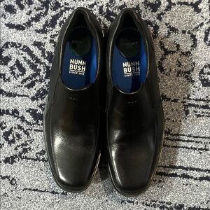 Nunn Bush Black Leather Loafers for Men size 10.5